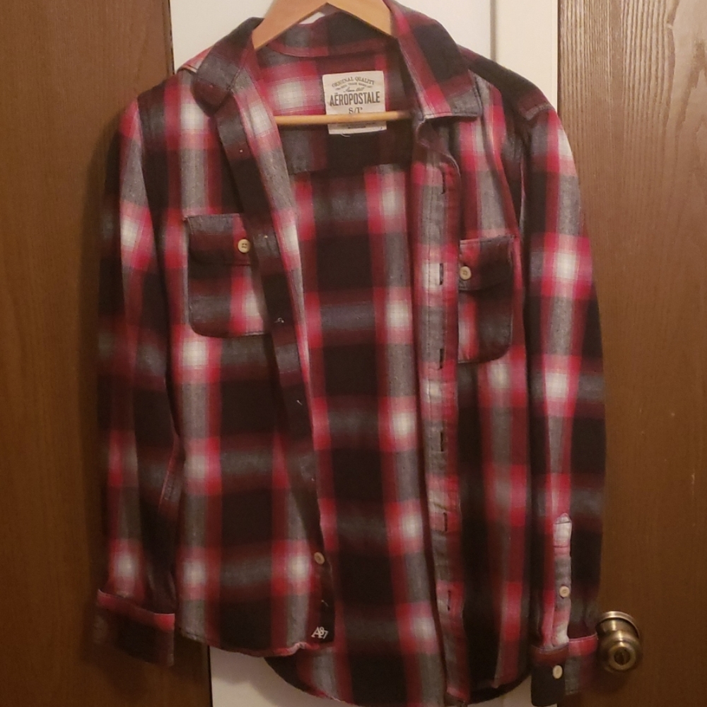 Aeropostale Red Men's Flannel Sz S